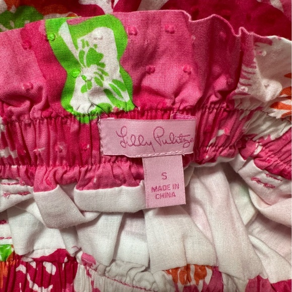 Lilly Pulitzer Pink Avery Cotton Floral Skirt with Pockets Size Small - Picture 7 of 8